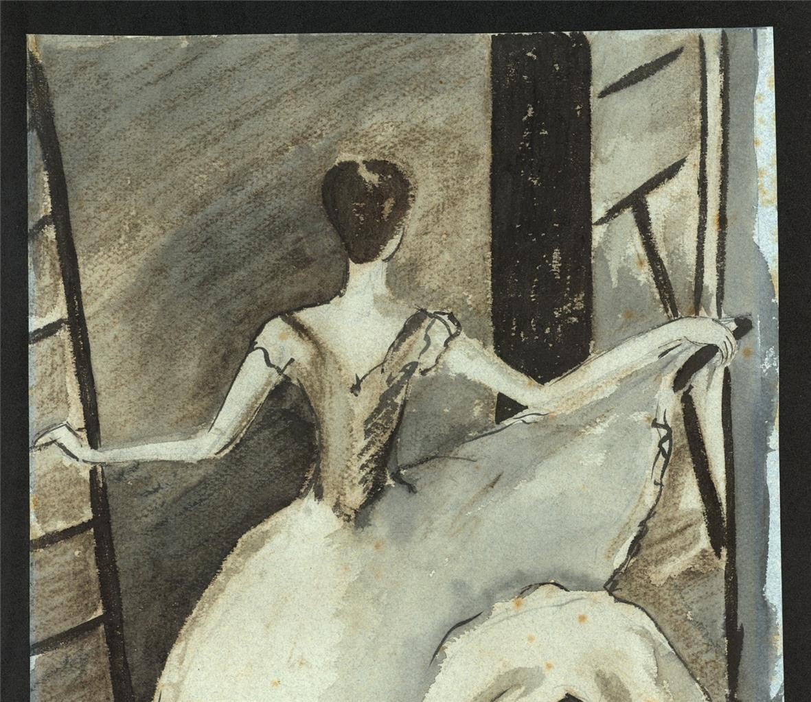 Phyllis Chilton Osborne Watercolour Painting Vic-Wells Ballet Cambridge 19384