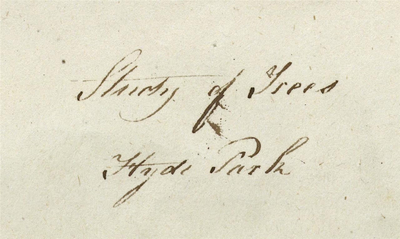 Mary Webster (1794-1883) Watercolour Painting Hyde Park London 18414