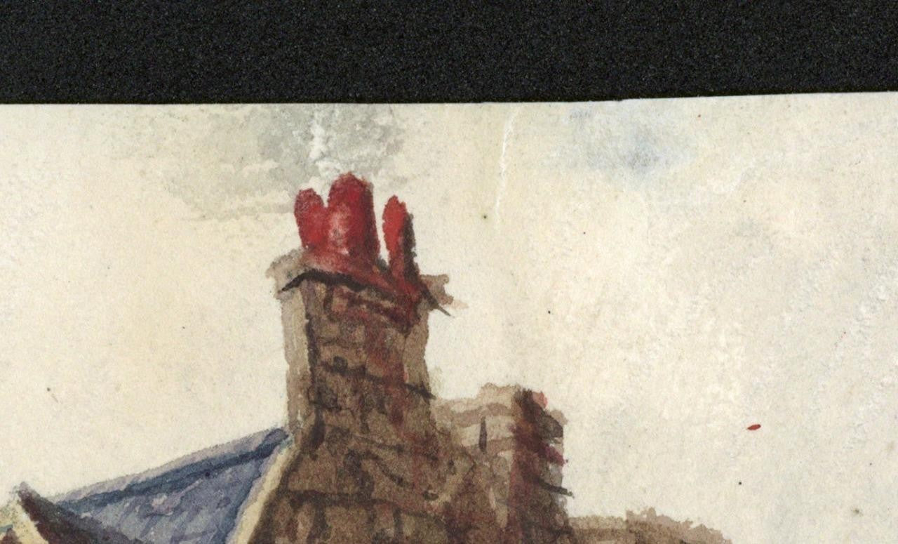 Mary Webster Small Watercolour Painting John Knox House Edinburgh Scotland2