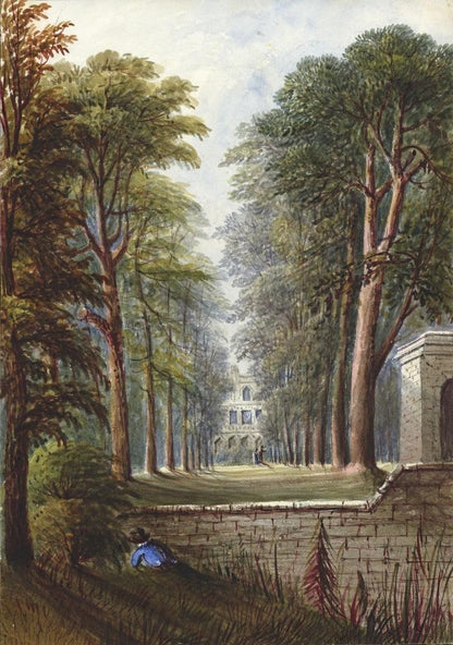 Mary Webster (1794-1883) Watercolour Painting - Guys Cliffe Near Leamington 18460