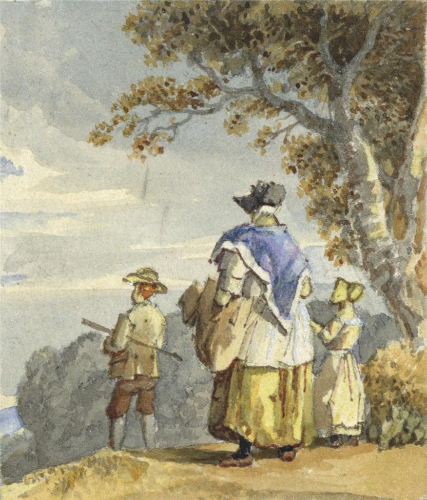 Style Of Samuel Prout - Miniature Watercolour Painting - 19th Century - 20