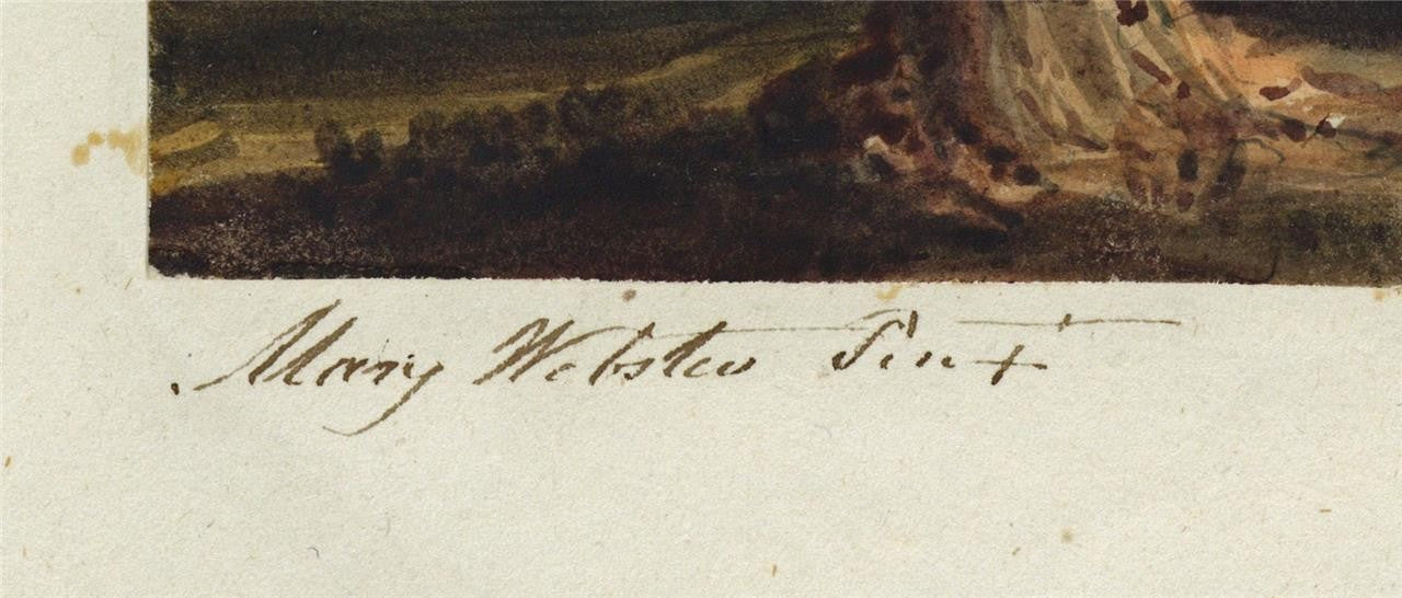 Mary Webster (1794-1883) Watercolour Painting Hyde Park London 18412