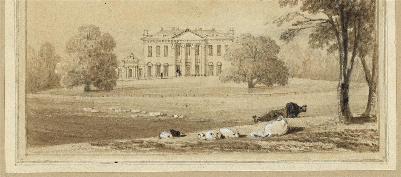 John Preston Neale (1780-1847) Watercolour Painting Silwood Park Berkshire5
