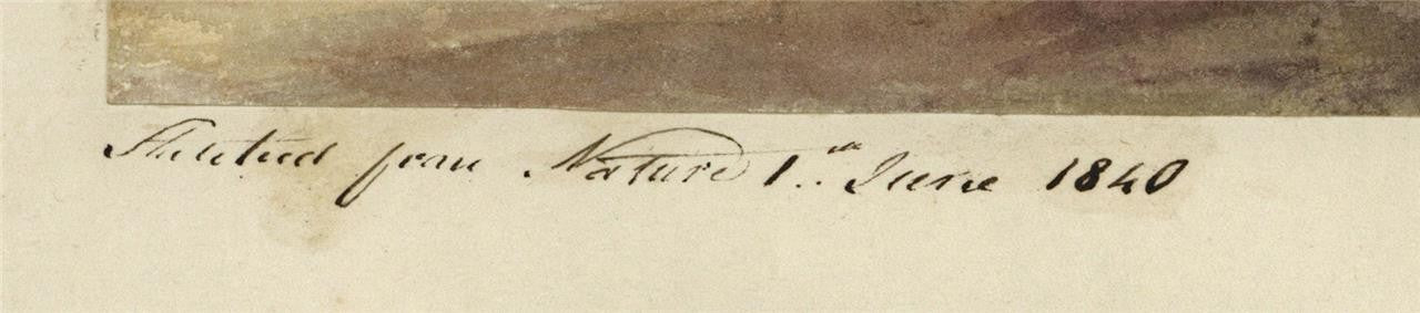 Mary Webster (1794-1883) Watercolour Painting Old Well Walk Cheltenham 18403