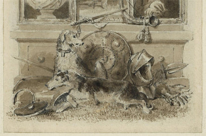 After Henry Corbould - Walter Scott Memorial - Watercolour Painting 19th Century2