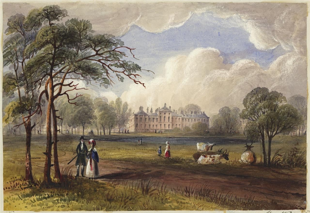 Mary Webster (1794-1883) Watercolour Painting - Kensington Palace London 18380
