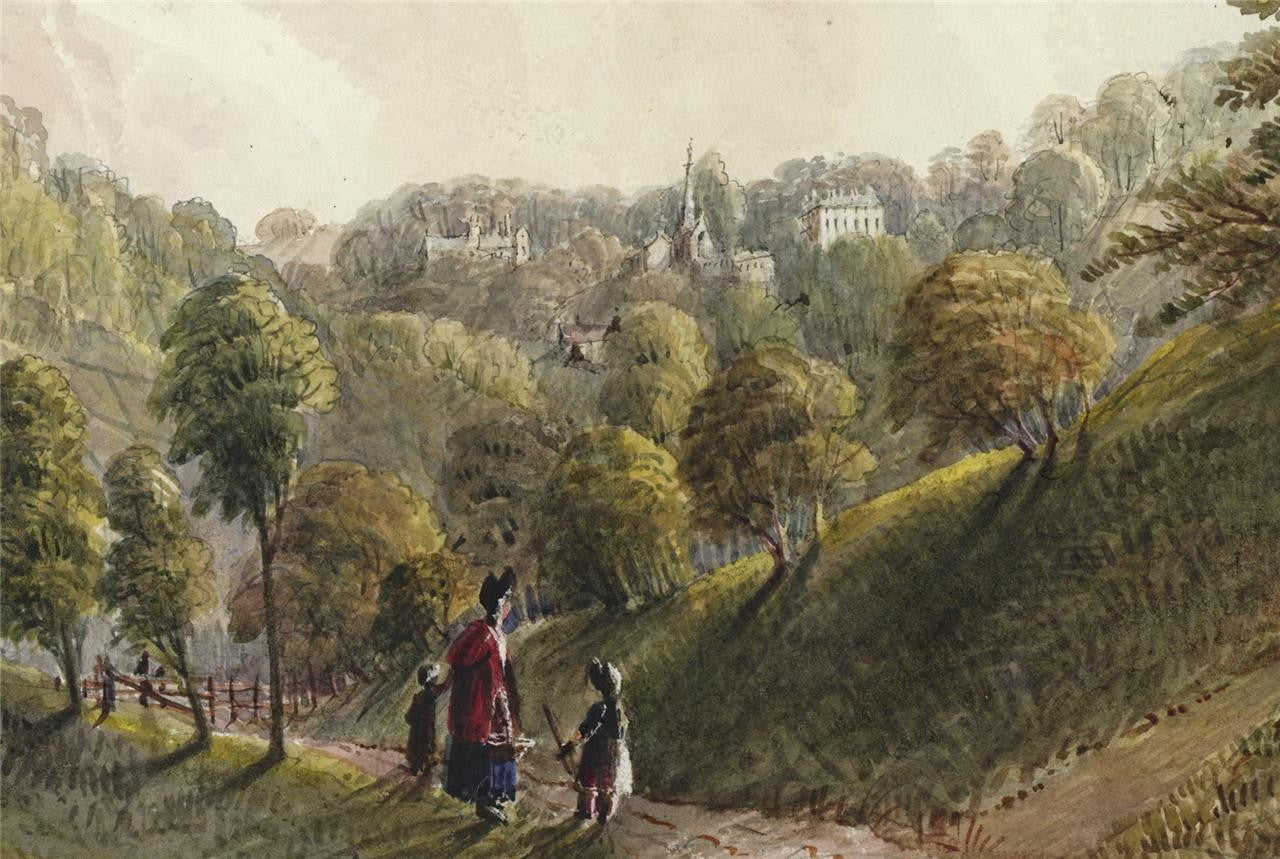 Mary Webster (1794-1883) - Watercolour Painting Dowdeswell Near Cheltenham 18406