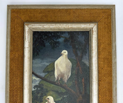 Kenneth Graham F.R.S.A Oil Painting - Doves At Holly Bush - Datchworth2