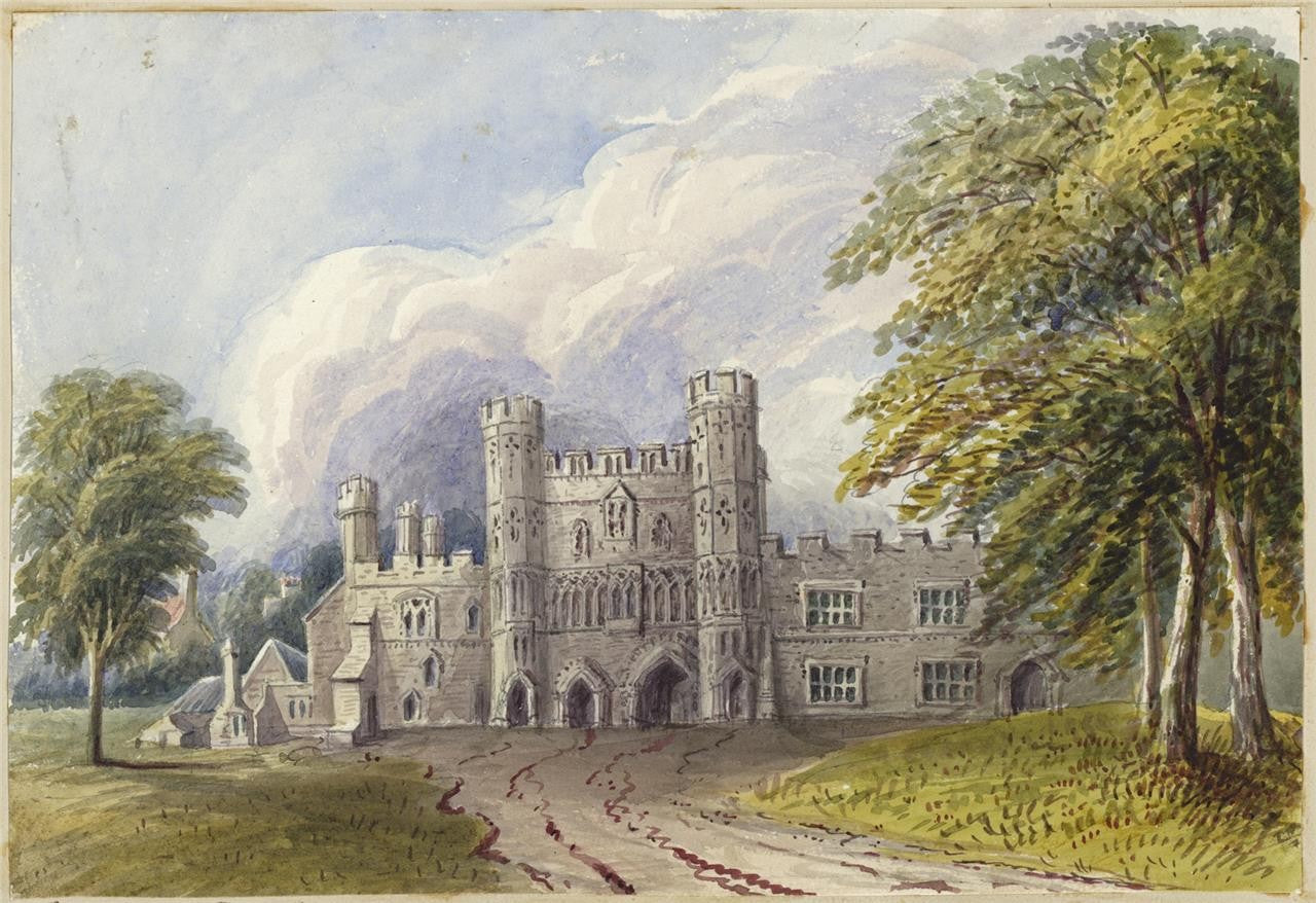 Mary Webster (1794-1883) - Watercolour Painting - Gateway Of Battle Abbey 18420