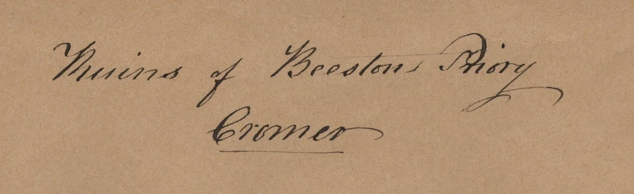 Mary Webster (1794-1883) Watercolour Painting  Beeston Regis Priory Near Cromer4