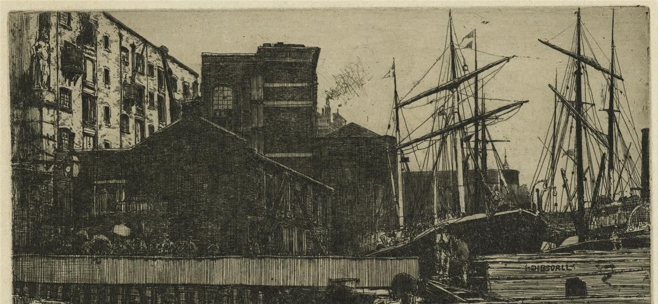 Mortimer Menpes (1855-1938) - Pencil Signed Etching - Near Billingsgate London4