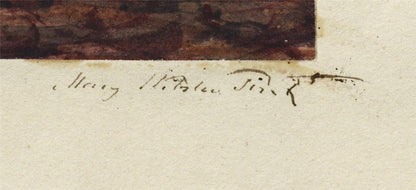 Mary Webster (1794-1883) Watercolour Painting Old Church & Hospital Warwick 18462