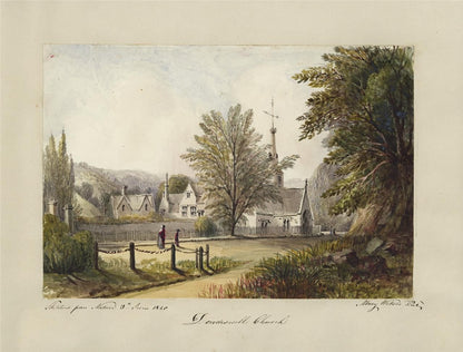 Mary Webster Watercolour Painting Dowdeswell Church - Near Cheltenham 18406