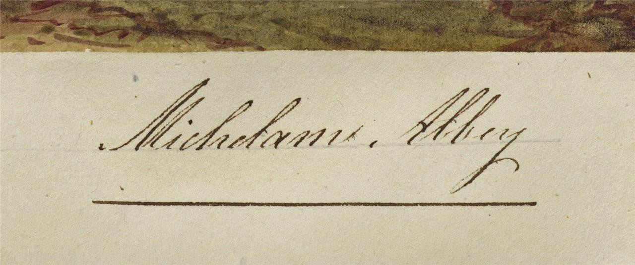 Mary Webster (1794-1883) Watercolour Painting Michelham Abbey Priory 18424