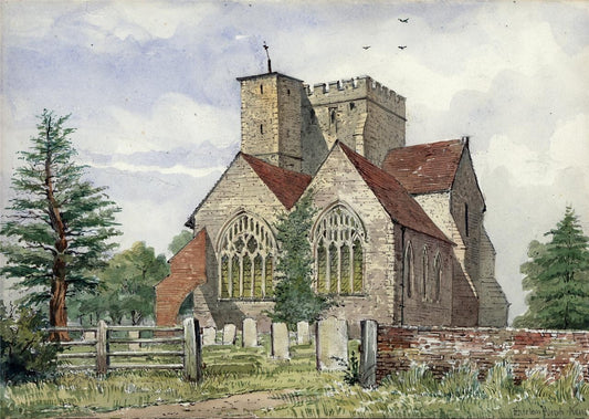Boughton Malherbe Kent - Watercolour Painting - James Foster Wadmore0