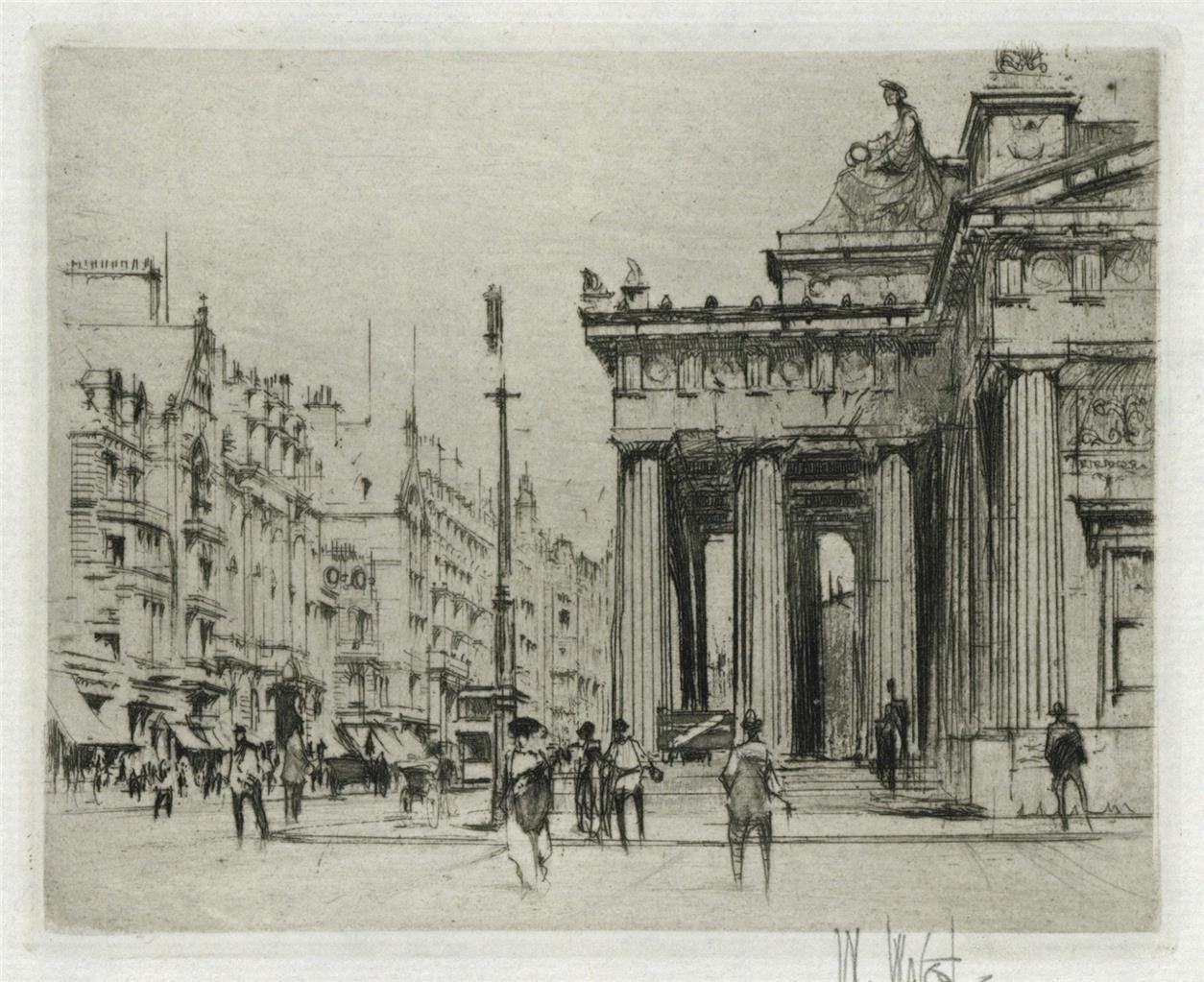 William Walcot (1874-1943) Signed Etching Royal Scottish Academy Edinburgh0