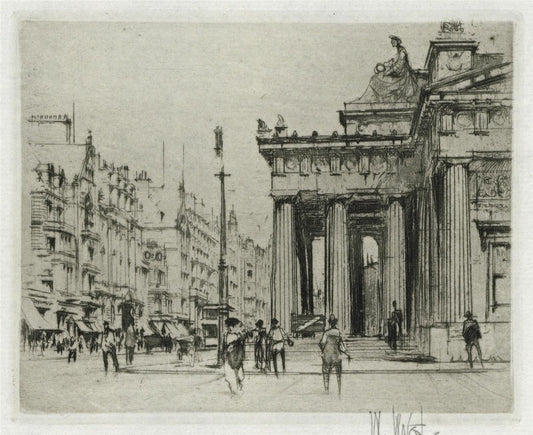 William Walcot (1874-1943) Signed Etching Royal Scottish Academy Edinburgh0