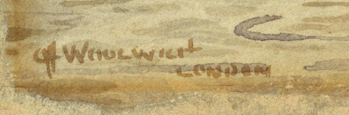 Frederick William Scarborough (18601939) Watercolour Painting Woolwich London3