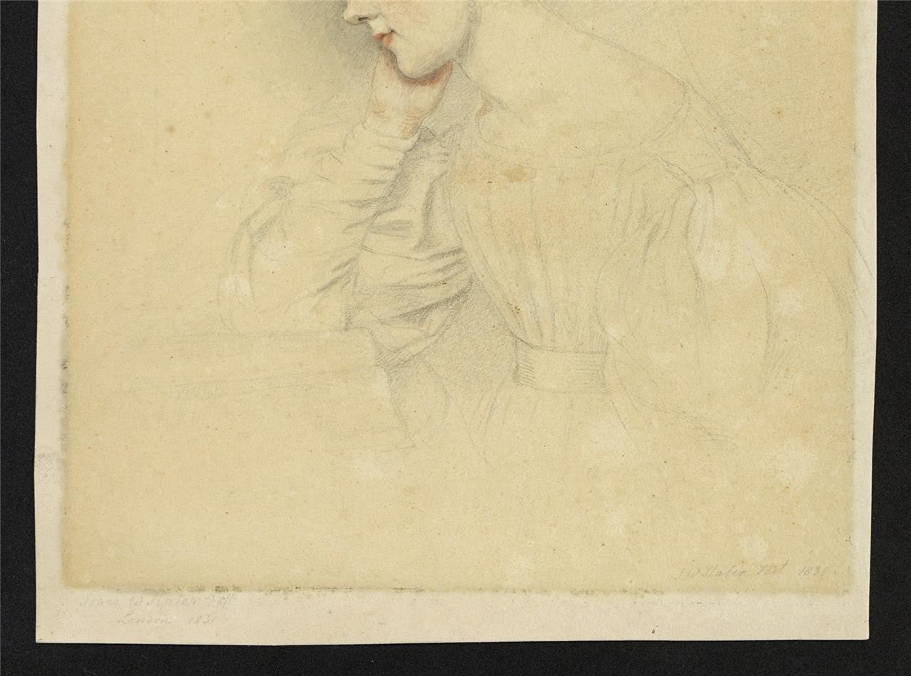Isaac Wane Slater (1784-1836) Watercolour Painting Portrait Of A Lady 183110