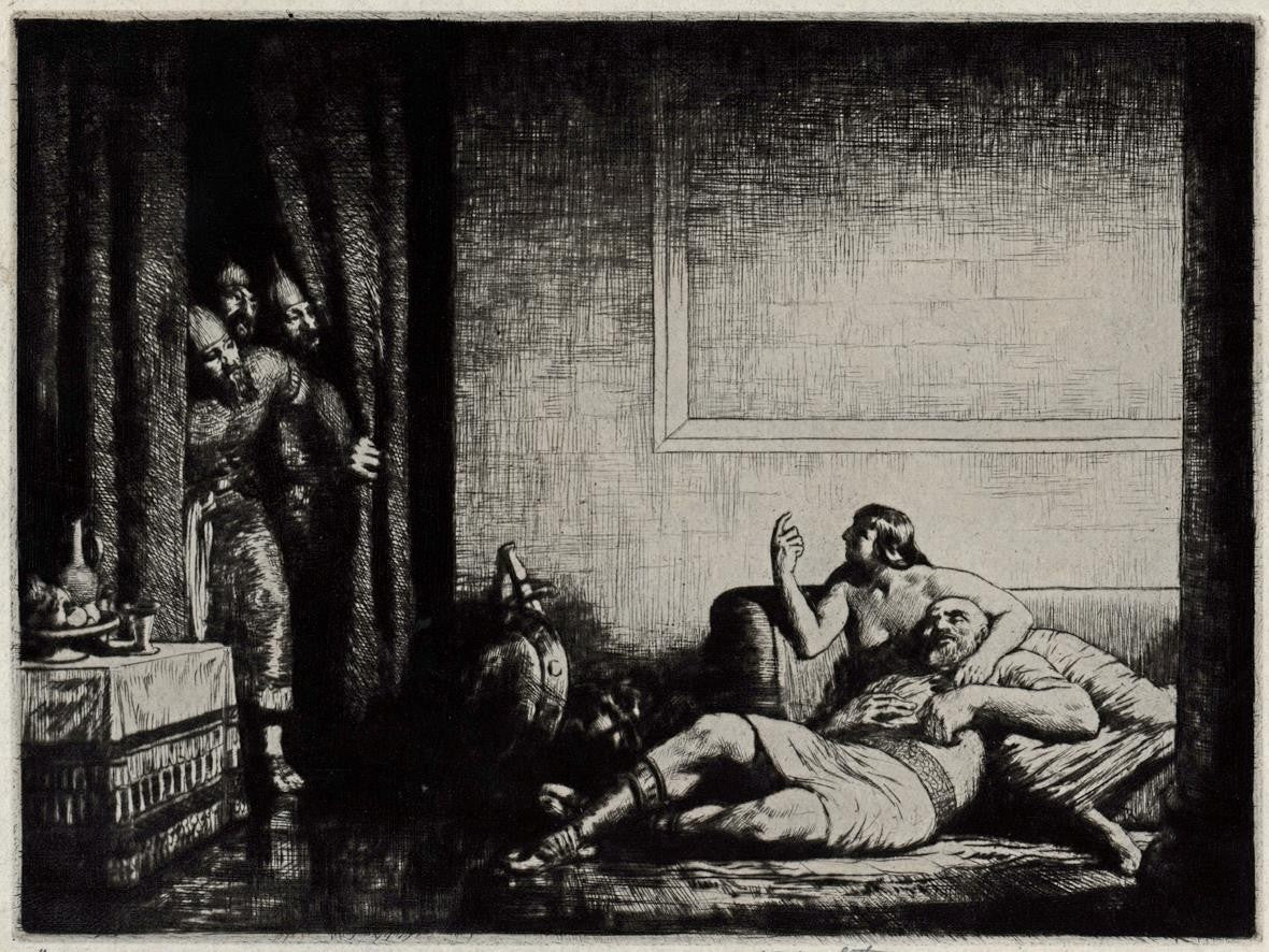 William Arthur Narbeth (b.1893) Signed Etching Classical Scene - 20th Century0