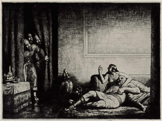 William Arthur Narbeth (b.1893) Signed Etching Classical Scene - 20th Century0