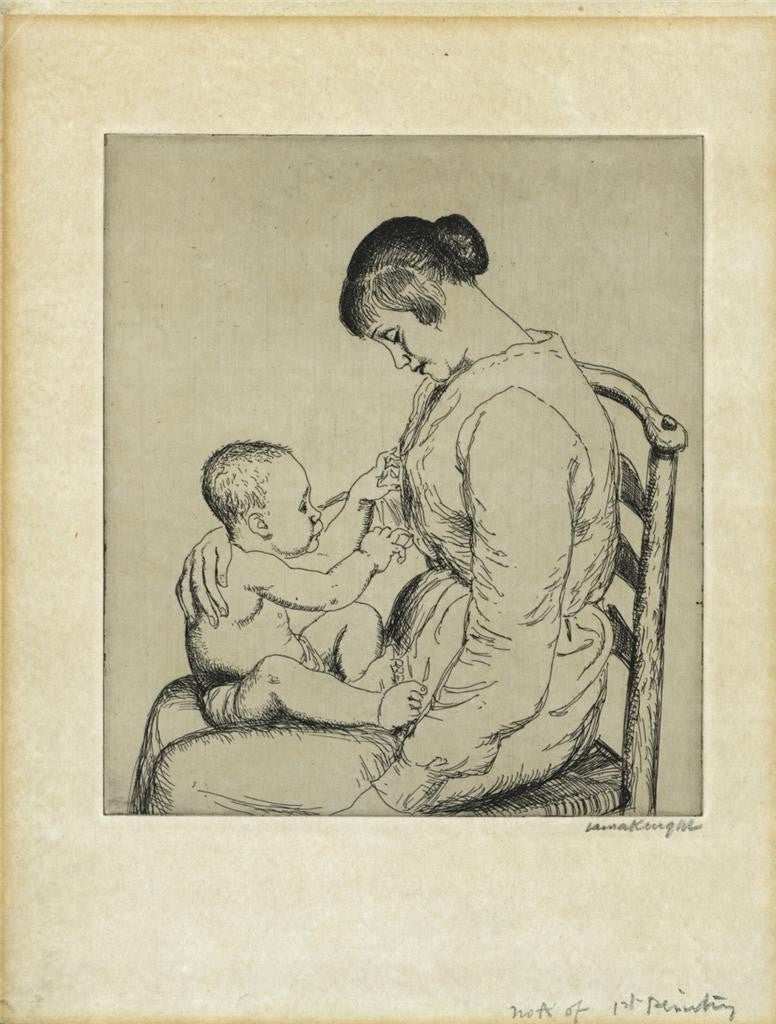 Dame Laura Knight (18771970) Pencil Signed Etching Mother & Child4
