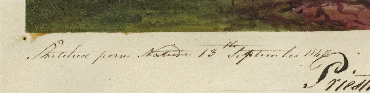 Mary Webster (1794-1883) Watercolour Painting Priesthawes Near Eastbourne 18422