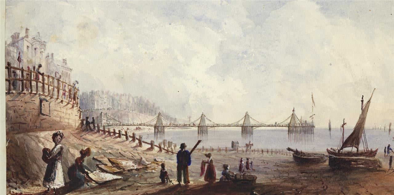 Mary Webster (1794-1883) - Watercolour Painting - Chain Pier Brighton 18387