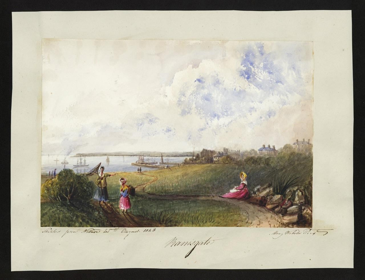 Mary Webster (1794-1883) Watercolour Painting - Ramsgate Kent 18431
