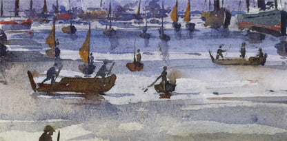 Arthur Herbert Hussey Watercolour Painting Saigon Ho Chi Minh City Vietnam 19089