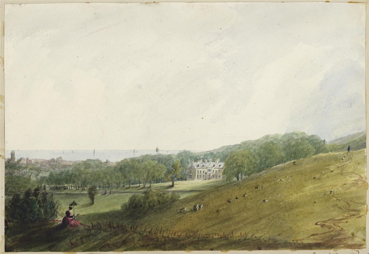 Mary Webster (1794-1883) - Watercolour Painting - Compton Place Eastbourne 18420