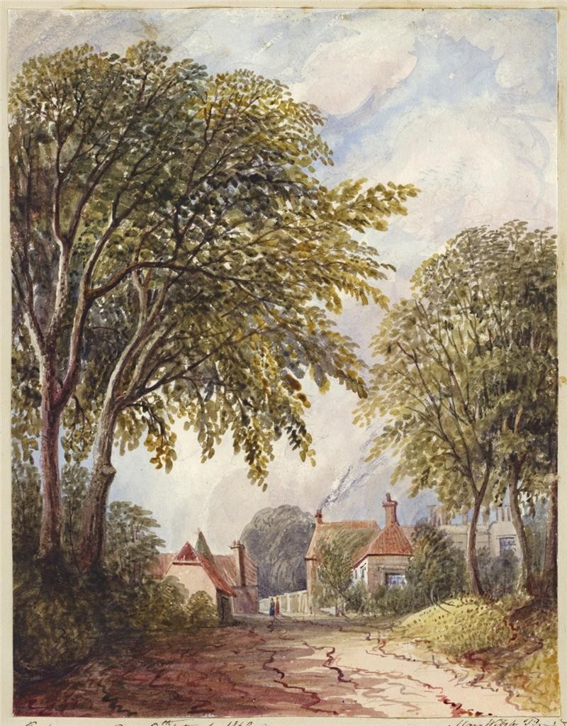 Mary Webster (1794-1883) Watercolour Painting - New Susans Eastbourne 18420