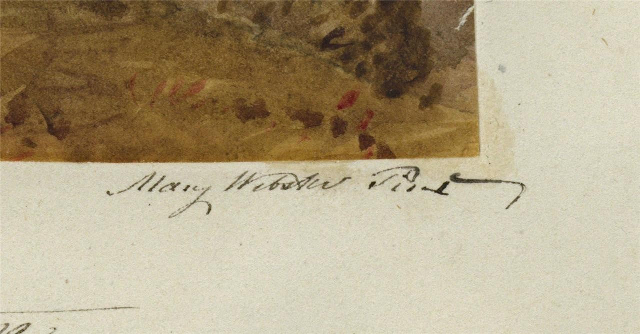 Mary Webster (1794-1883) Watercolour Painting From The Downs Near Brighton 18382