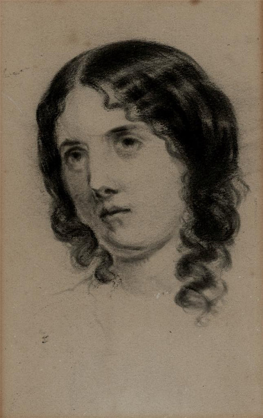 Elma Mary Gove (1832-1921) Pastel Drawing Portrait Of A Lady - American Artist0