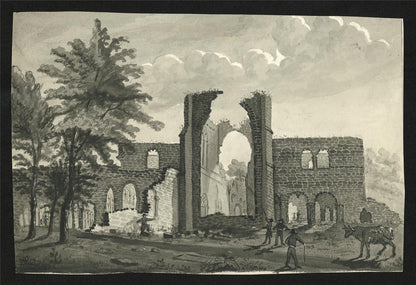 James Wilcox (1778-1865) Watercolour Painting Furness Abbey 18041