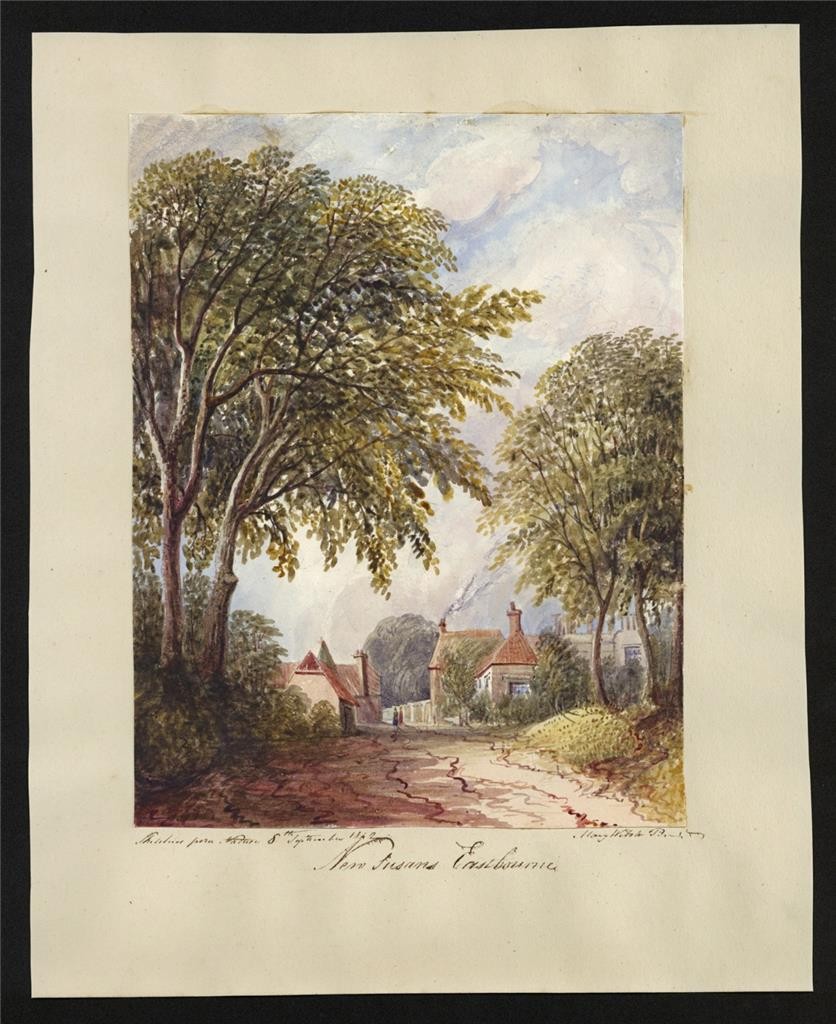 Mary Webster (1794-1883) Watercolour Painting - New Susans Eastbourne 18421