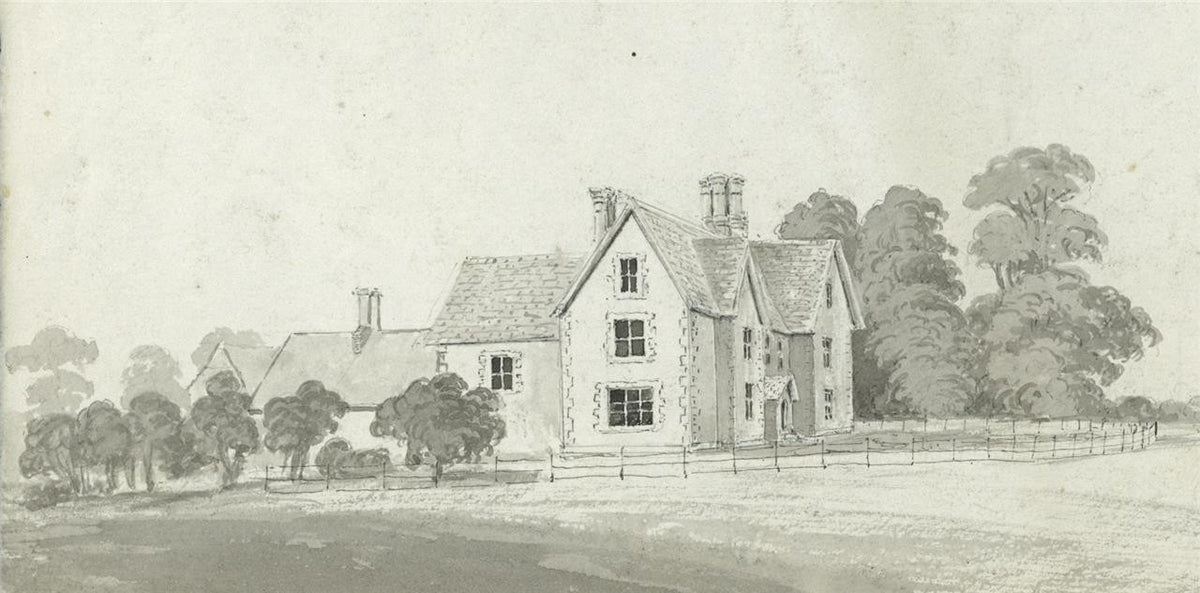 James Wilcox (1778-1865) Watercolour Painting Stonebury Buntingford? 18483