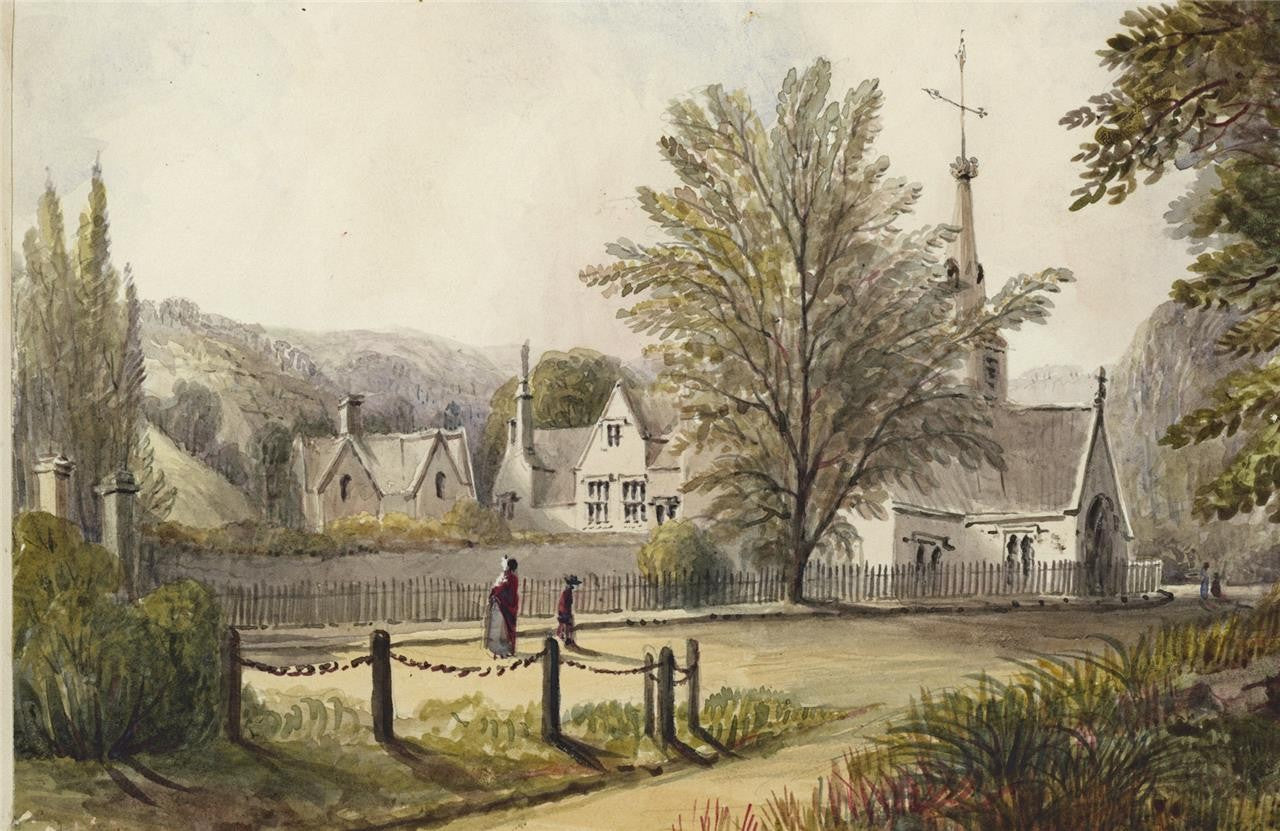 Mary Webster Watercolour Painting Dowdeswell Church - Near Cheltenham 18405