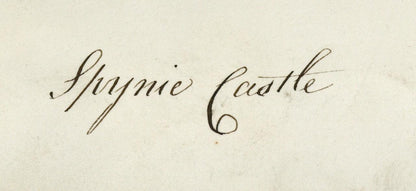 Mary Webster (1794-1883) Watercolour Painting Spynie Castle Moray Scotland 18444