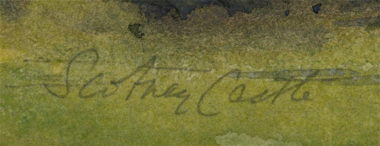 Arthur Herbert Hussey (1863-1923) Watercolour Painting - Scotney Castle, Kent1