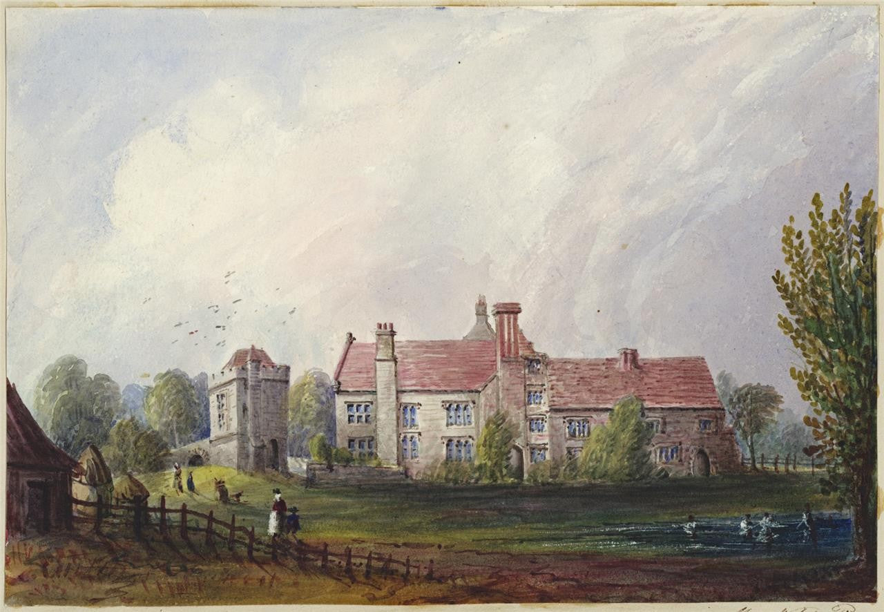 Mary Webster (1794-1883) Watercolour Painting - Michelham Abbey Priory 18420