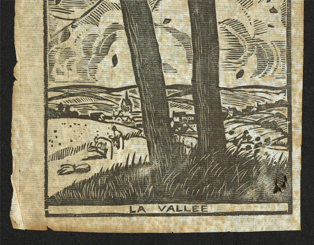 Ludovic-Rodo Pissarro (1878-1952) Antique Woodcut - La Vallee4