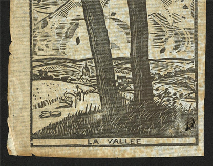 Ludovic-Rodo Pissarro (1878-1952) Antique Woodcut - La Vallee4