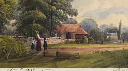 Mary Webster (1794-1883) Watercolour Painting - Farm Near Sudbury London 18417