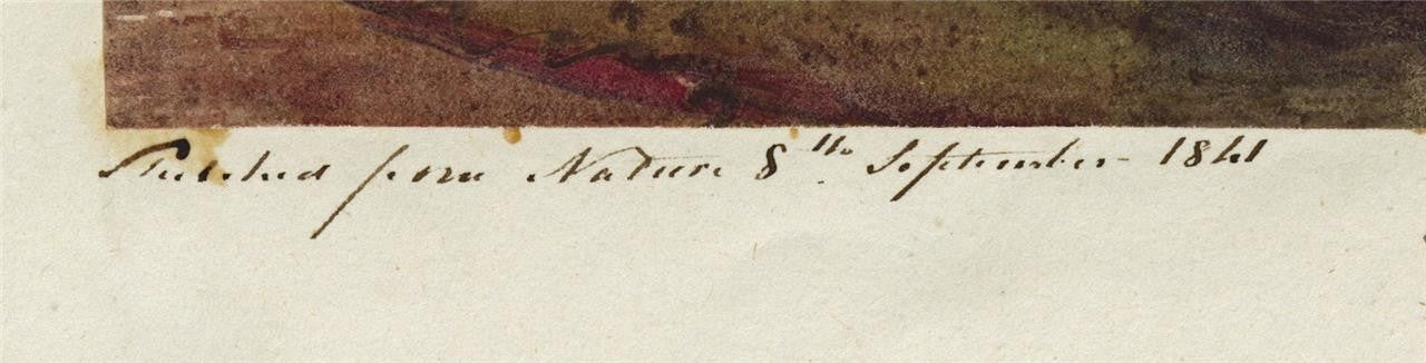 Mary Webster (1794-1883) Watercolour Painting Westminster Abbey London 18413