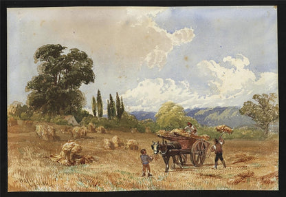 David Hall McKewan - Watercolour Painting - Farming Landscape - 19th Century3