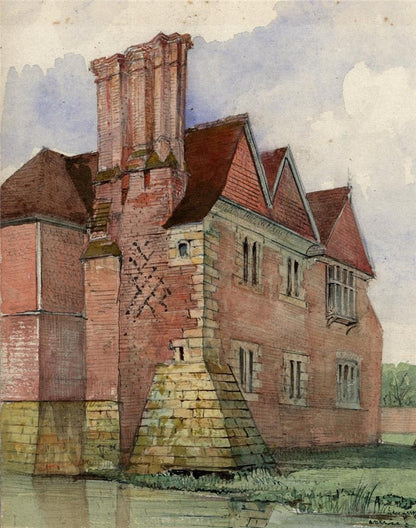 Badsell Manor Brenchley Kent - Watercolour Painting - James Foster Wadmore3