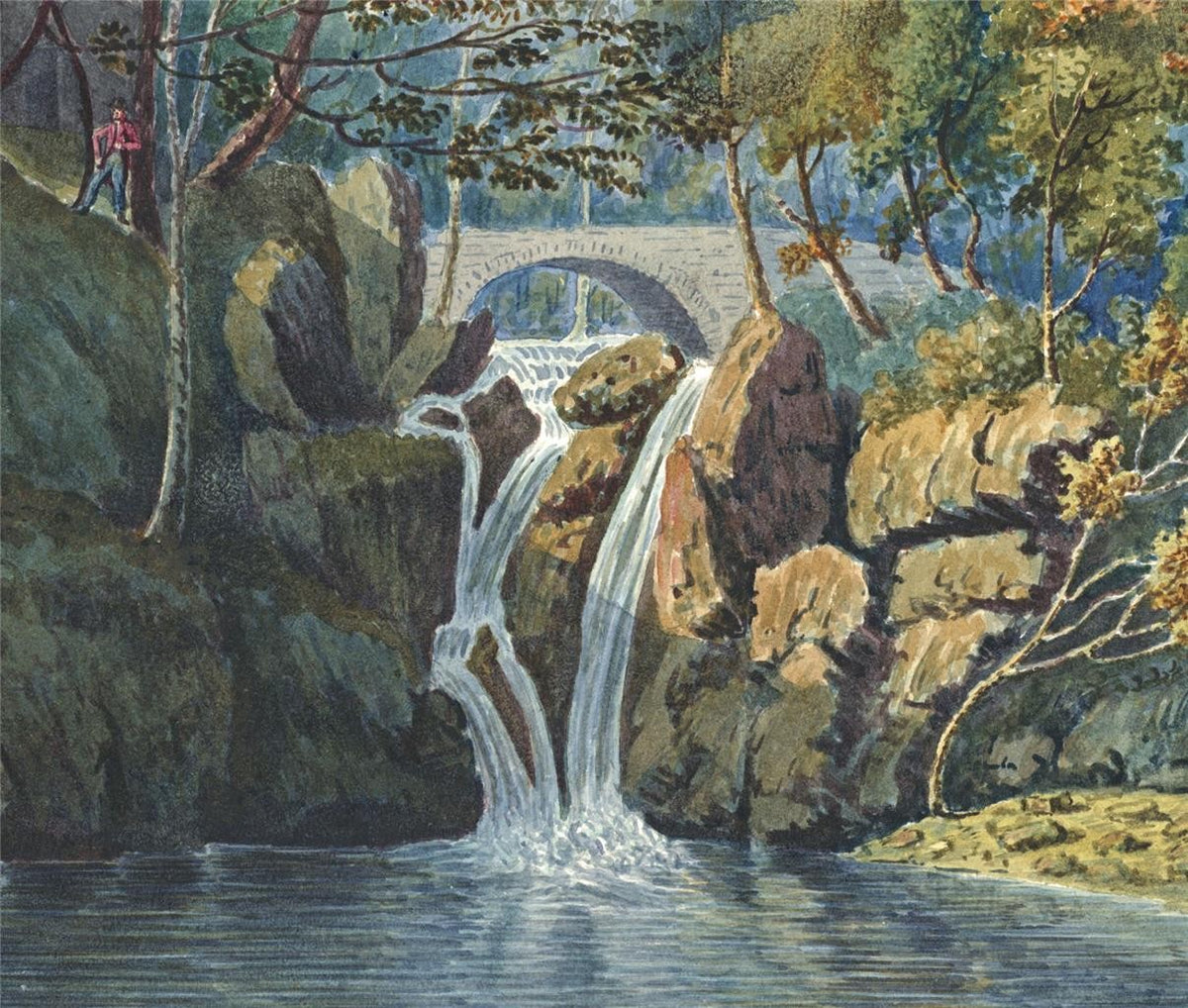 James Wilcox (1778-1865) Watercolour Painting Rydal Park Near Ambleside 18043
