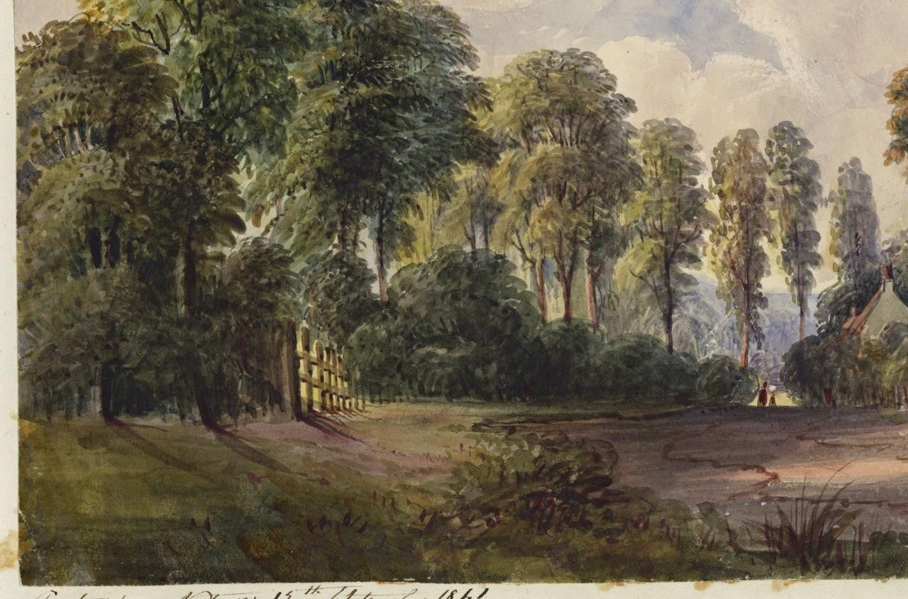 Mary Webster (1794-1883) Watercolour Painting - Near Sudbury London 18416