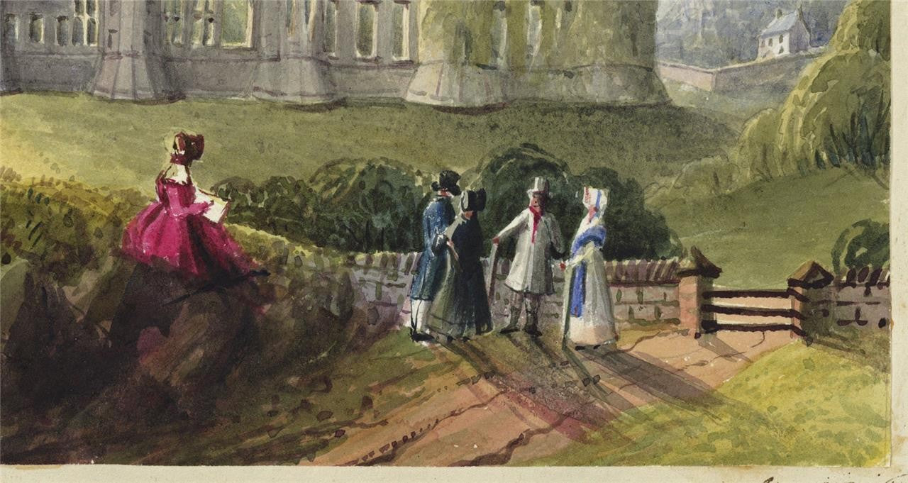 Mary Webster (1794-1883) - Watercolour Painting - Herstmonceux Castle 18426